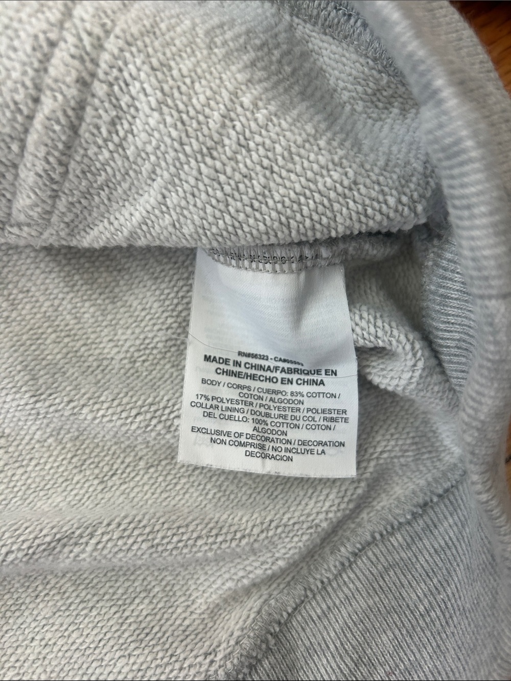 Nike Light Gray Quarter-Zip Pullover with White Logo - Picture 4 of 4